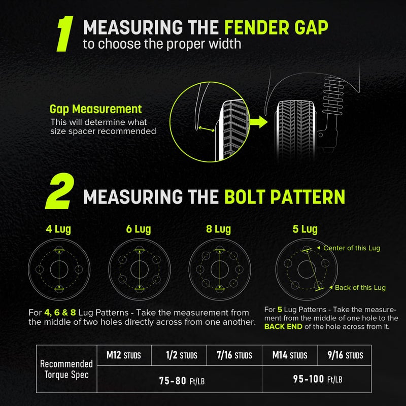 Customadeonly 25mm (1 Inch) Hubcentric Black Wheel Spacers 5x114.3 Compatible For Subaru WRX STI 2013-2022, Outback Legacy 2015-2022, WRX 2015-2022, Forester 2018-2022, Ascent 2019-2022 (2pc 56.1mm M12x1.25) Spacer - Image 5